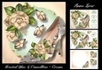 Fractal Shoe & Camellias - Cream