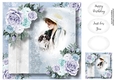 Elegant beauty In Purple & Blue 8x8