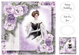 Elegant beauty In Lavender 8x8