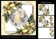 Faded Edge Christmas Scene - Rabbits In The Snow