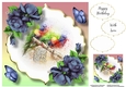 Beautiful Bird & Roses 3 8x8