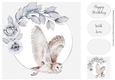 Winter Woodlands Birthday - owl
