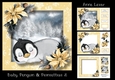 Baby Penguin & Poinsettias 2