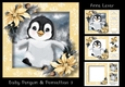Baby Penguin & Poinsettias 3