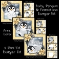 Baby Penguins & Poinsettias Bumper Kit