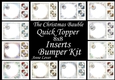 The Christmas Bauble QUICK TOPPER INSERTS Bumper Kit