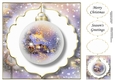 The Christmas Cottage Bauble 2 NO FLOWERS