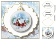 The Christmas Cottage Bauble 4 NO FLOWERS