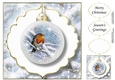 The Christmas Robin Bauble 2 NO FLOWERS