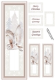 Sepia Christmas Owl No Holly Lge DL