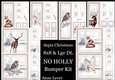 Sepia Christmas NO HOLLY Bumper kit