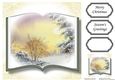 Open Book Scenic Christmas No Flowers - Early Winter Morning