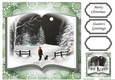 Open Book Scenic Christmas No Flowers - Midnight Walk