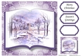 Open Book Scenic Christmas No Flowers - Winter Church