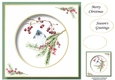 Beautiful Watercolour Bird At Christmas 2 No Flowers