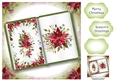 Open Book Christmas No Flowers - Scarlet Poinsettias