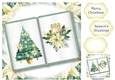 Open Book Christmas No Flowers - Tree & Candle