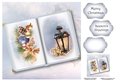 Open Book Christmas No Flowers - Vintage Lantern