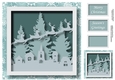 Christmas Faux Papercut Flying Reindeer No Flowers