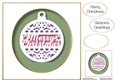 Faux Paper Cut Bauble 2 No Flowers