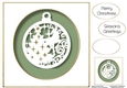 Faux Paper Cut Bauble 3 No Flowers