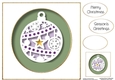 Faux Paper Cut Bauble 4 No Flowers