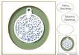 Faux Paper Cut Bauble 5 No Flowers