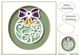 Faux Paper Cut Bauble 7 No Flowers