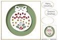 Faux Paper Cut Bauble 9 No Flowers