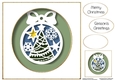 Faux Paper Cut Bauble 11 No Flowers