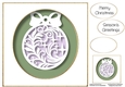 Faux Paper Cut Bauble 12 No Flowers