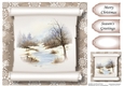 Christmas Parchment Scroll 6 No Flowers