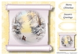 Christmas Parchment Scroll 7 No Flowers