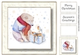Watercolour Christmas - Robin & Polar Bear No Flowers