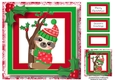 Chill Out Christmas Sloth 1 8x8