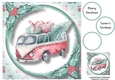 Christmas Wheels - Red VW Van 8x8