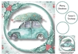 Christmas Wheels - Blue Car Side 8x8