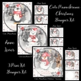 Cute Monochrome Christmas Bumper Kit