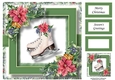Gorgeous Christmas Skates 8x8