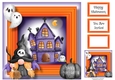 Halloween Gnome & Haunted House 1 8x8