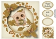 Cute Baby Owl - Warming Hot Choc 8x8