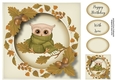 Cute Baby Owl - Wrapped Up Warm 8x8