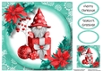 Cute Christmas Gnome 2 8x8