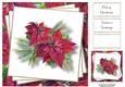 Beautiful Magenta Poinsettia 8x8