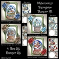 Watercolour Snowglobe Bumper Kit