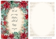 Christmas A5 Quick Topper With Floral Frame + Insert 1