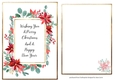 Christmas Poinsettia A5 Quick Topper + Insert 1