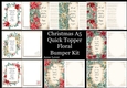 Christmas A5 Quick Topper Floral Bumper Kit