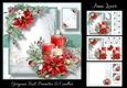 Gorgeous Red Poinsettia And Candles