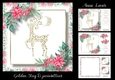 Golden Stag & Poinsettias